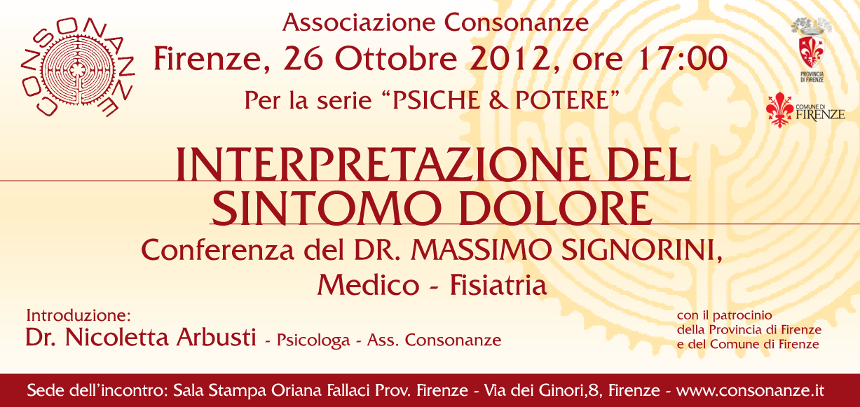 INTERPRETAZIONE DEL SINTOMO DOLORE